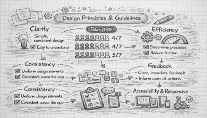 Design principles & wireframes